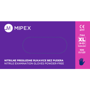 Mipex Nitrilne rukavice plave X-Large 100kom