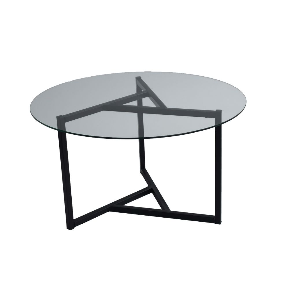 Stakleni stolić za kafu Trio S402 Transparent/Black slika 7