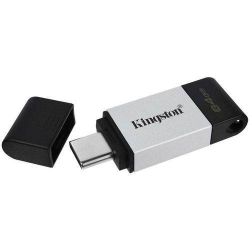 Kingston 64GB DT 80 USB-C 3.2 DT80/64GB crno-sivi slika 1