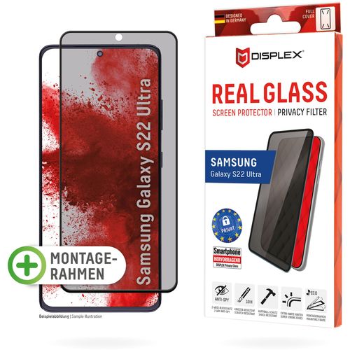 Zaštitno staklo DISPLEX Privacy Glass 3D za Samsung Galaxy S22 Ultra (01580) slika 1