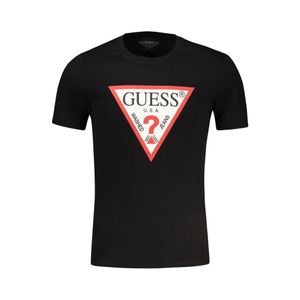 GUESS JEANS SHORT SLEEVE T-SHIRT MEN BLACK