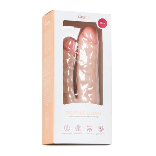 Dvojni dildo 25 cm, kožni slika 3