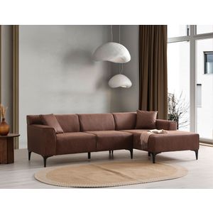 Ugaona sofa New Petra R - boja: kesten