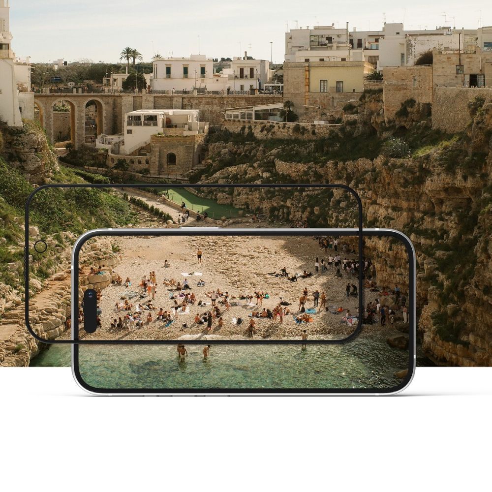 Kaljeno staklo Ringke Easy Slide (2 kom) za iPhone 16 Pro Max - Privacy slika 4