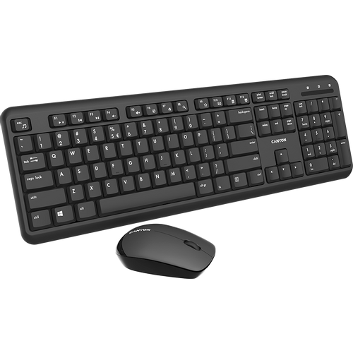 Canyon SET-W20 bežični komplet tastatura+miš crni slika 2