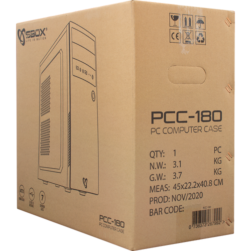 Sbox kućište PCC-180 ATX + NAPAJANJE PSU-400 slika 8