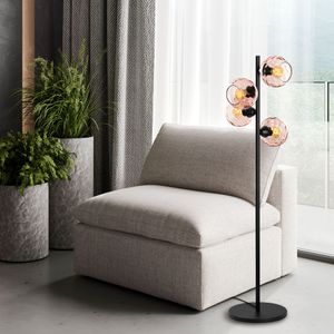 Podna Lampa Benek 15-14533 - Boje: Roza, Crna