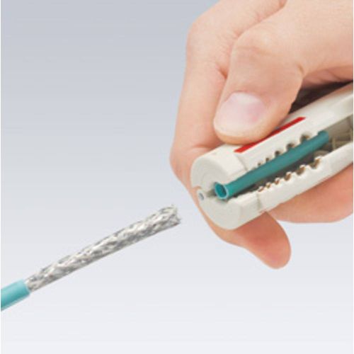 Knipex alat za skidanje izolacije za podatkovni kabel 125 mm  4,5 bis 10,0 mm UTP- i STP-podatkovni kabel CAT 5, CAT 6, CAT 7, Twist slika 2