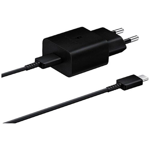 Samsung punjač 15W Type-C + kabel Type-C ( EP-T1510 ) crna slika 1