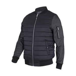 PODSTAVLJENA JAKNA "BOMBER" CRNA 2XL  L4093705