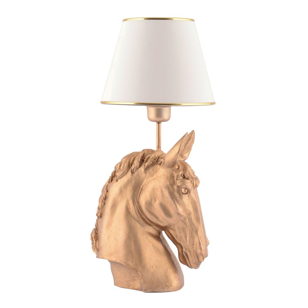 Stolna Lampa s Motivom Konja - Bijelo Zlato slika 5