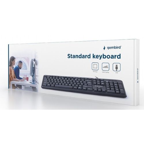 KB-U-103 ** Gembird Standardna tastatura US layout black USB A (303) slika 6