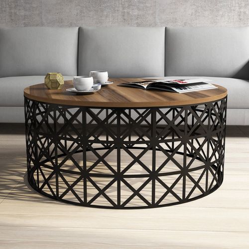 Selin Metal Ferforje - Walnut Walnut
Black Coffee Table slika 2