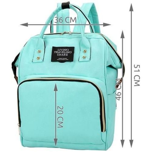 LIVING torba ruksak mint slika 9