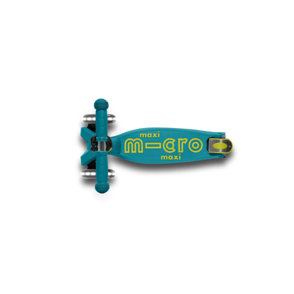 Micro Romobil Maxi Deluxe Sklopivi LED, Petrol Zelena slika 2