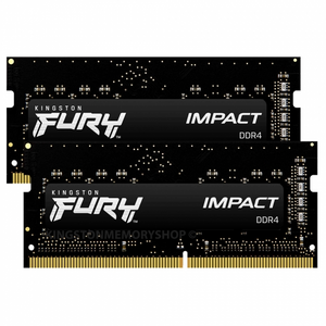 Kingston memorija Fury Impact SO-DIMM 32GB (2x16GB), DDR4 3200MHz, CL20, KF432S20IBK2/32