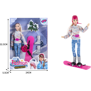 Mks762271 Lutka Za Snowboard 32X24cm