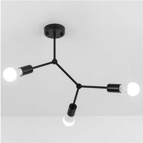 TOOLIGHT CLASSIC BLACK STROPNA SVJETILKA METAL LOFT APP736-3C crna slika 2