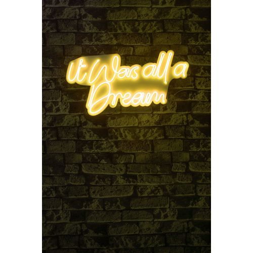Wallity Ukrasna plastična LED rasvjeta, It was all a Dream - Yellow slika 9