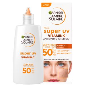 Garnier Ambre Solaire dnevni fluid protiv tamnih mrlja s vitaminom C SPF 50+