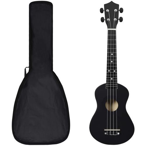 Set dječjeg ukulelea Soprano s torbom crni 23 " slika 27