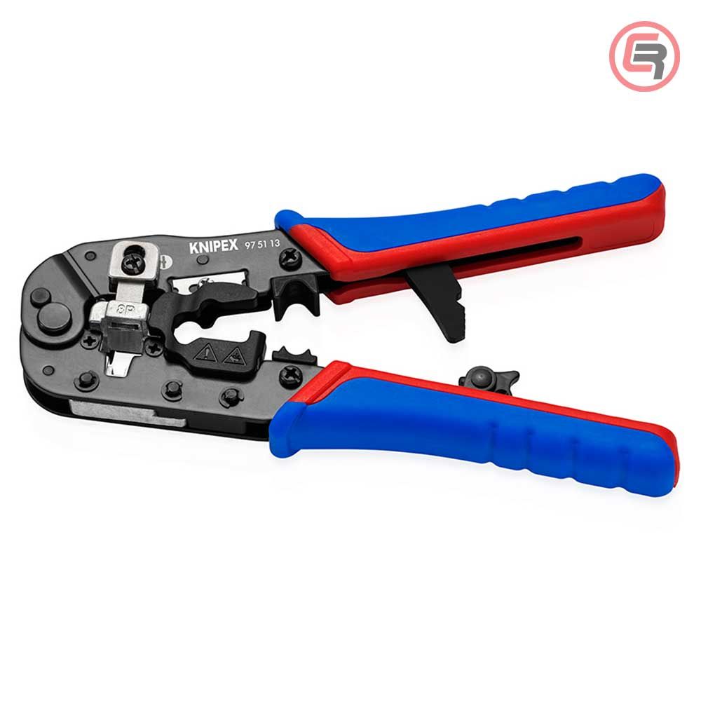 Knipex Kliješta Za 8 Polne Konektore RJ45 (8P8C) 191 mm - 97 51 13 slika 2