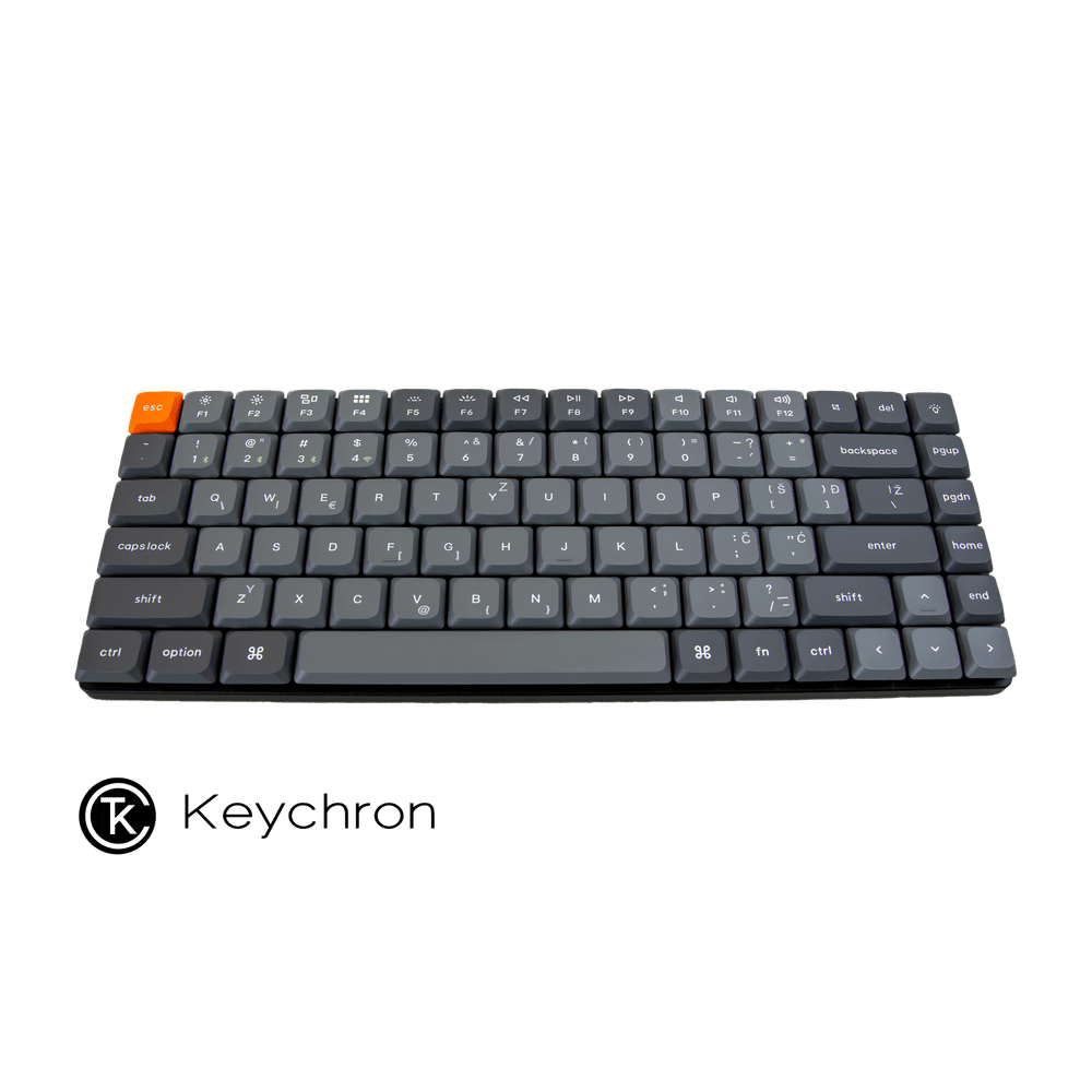 Keychron K3 Max Swappable RGB Backlight, Mehanička tipkovnica, RGB, black, (+HR znakovi), K3M slika 1