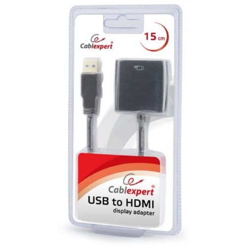 A-USB3-HDMI-02 Gembird USB 3.0 to HDMI display adapter, black slika 3