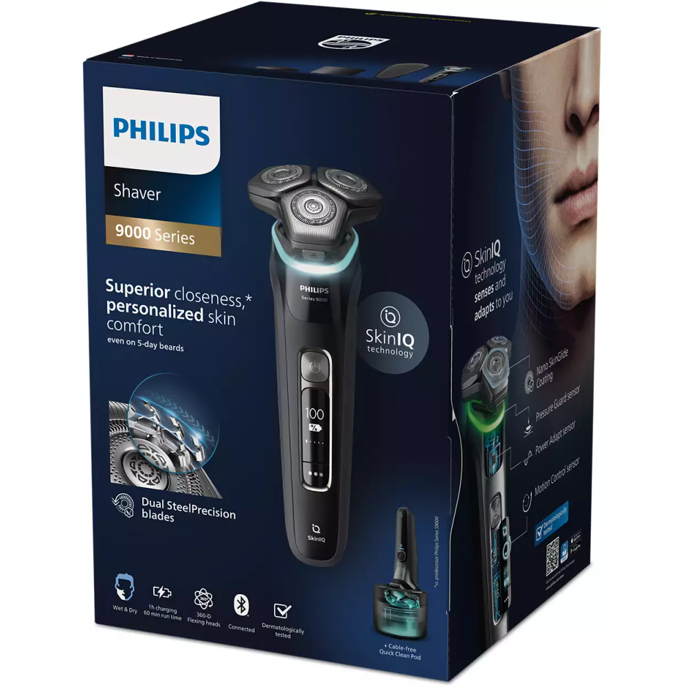 Philips Električni aparat za mokro i suho brijanje sa SkinIQ S9976/55 slika 3