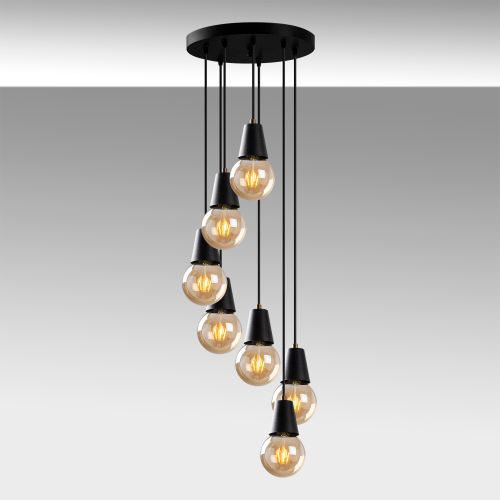 Fes - 6501 Black Chandelier slika 6