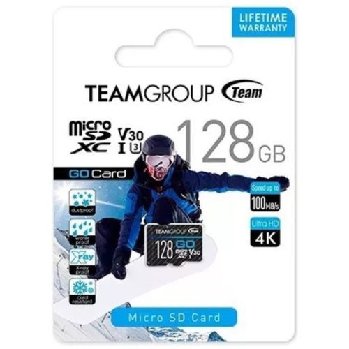 TeamGroup MICRO SDHC/SDXC 128GB GO UHS-I U3 V30, 90/50MB/s +SD Adapter TGUSDX128GU303 slika 1