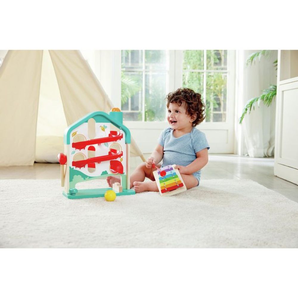 Hape Edukativna kućica Melody Mansion Ball Run slika 7
