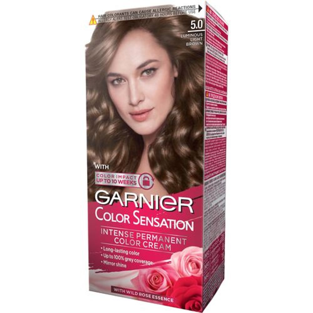 Garnier Color Sensation Farba za kosu 5,0 Luminous Light Brown slika 1