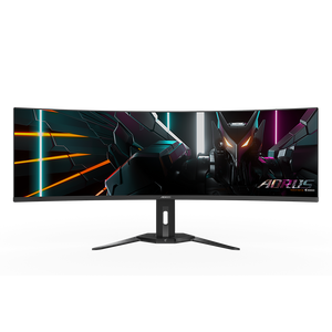 Gigabyte CO49DQ EK1 49" 144Hz Dual-QHD 5120x1440 OLED, HDMI 2.1, 99% DCI-P3, 10 bits color, 0.03 ms GTG, VESA DisplayHDR True Black 400, ClearMR 8000