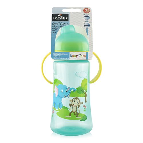 Lorelli Sportska Šolja 300Ml Sa Drškama I Mekim Kljunom 330Ml - Green slika 2