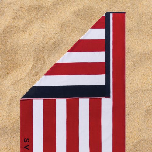 Peškir za plažu Svilanit Red Stripes, 100 x 180 cm slika 9