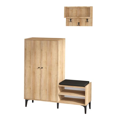 Jess Oak Shoe Cabinet slika 4