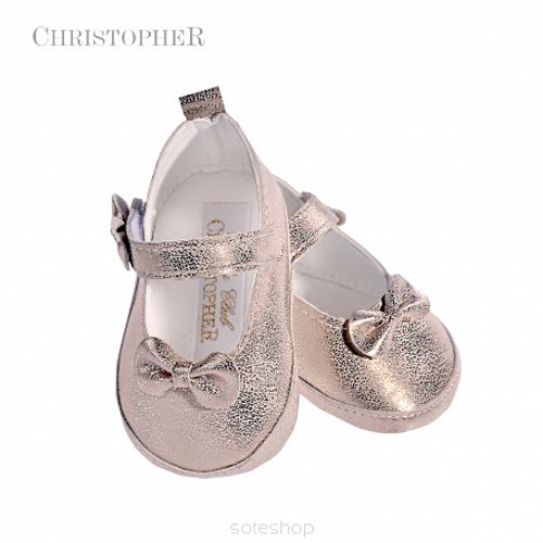 Christopher Baby Club cipelice za djevojčice zlatne slika 1