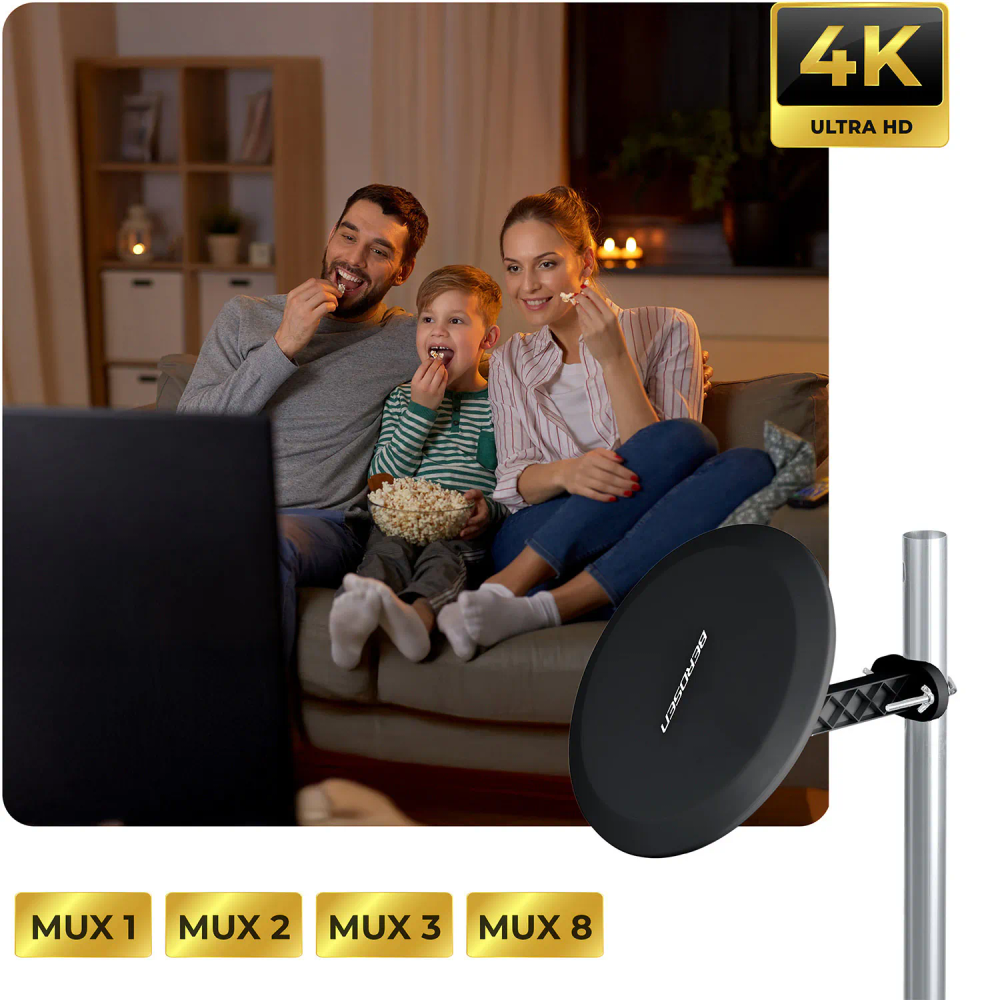 Berdsen BD-955 crna unutarnja/vanjska TV ultra HD 4K antena slika 8