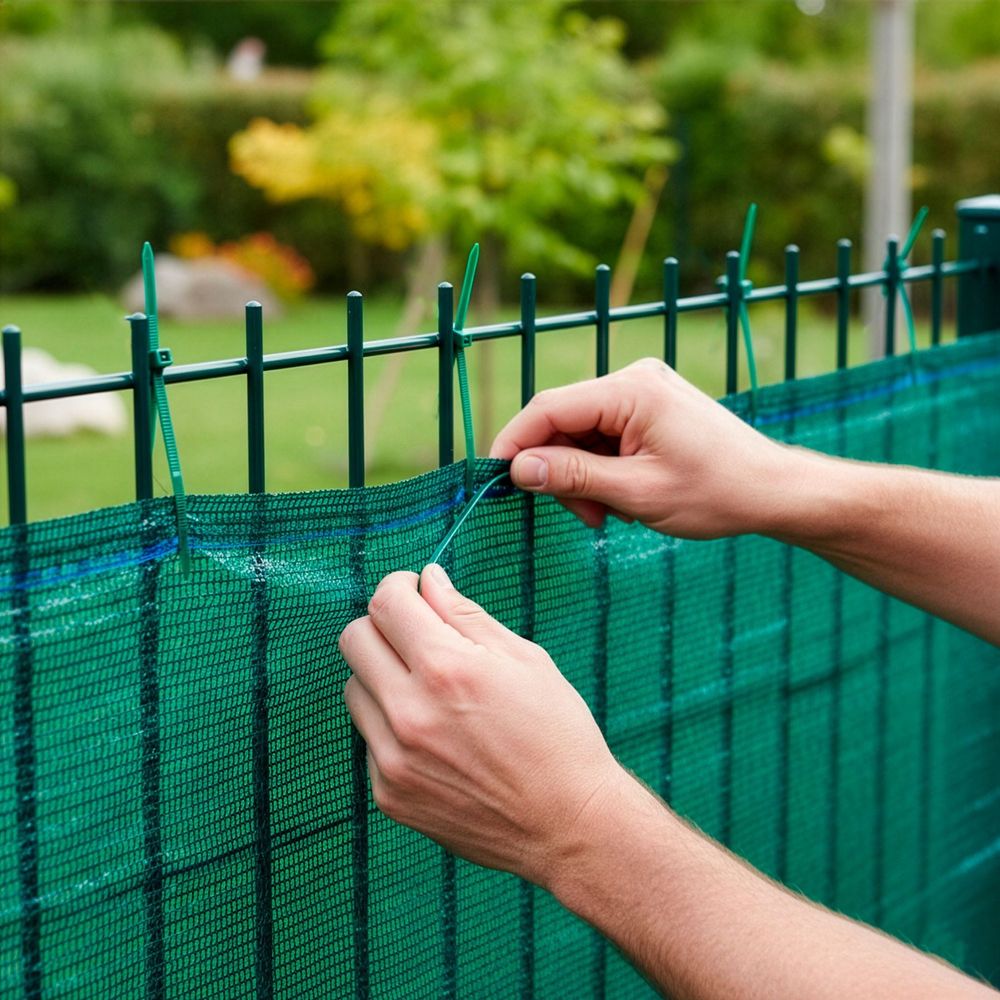 MREŽA ZA SJENU ZELENA 140 GSM 1,2 X 25 M 100 TRAKA slika 1