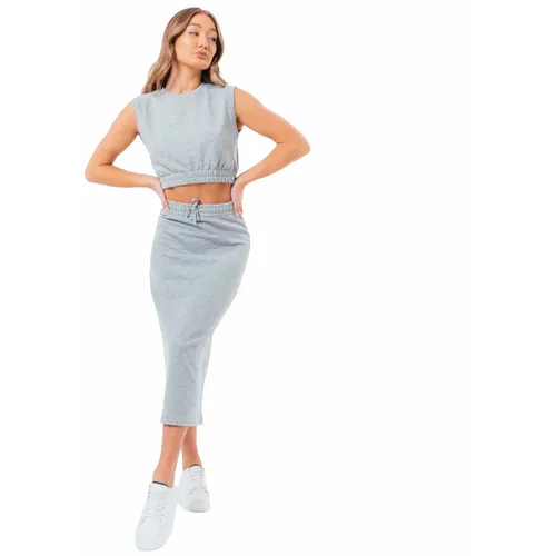 Justhype sweat midi skirt loungewear set labon007 slika 3