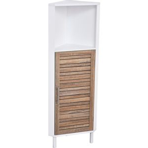 TENDANCE KUPATILSKI ORMARIĆ SA VRATIMA I 1 POLICOM STOCHKLOM 30X30X118CM MDF BAMBUS BELA 9923306