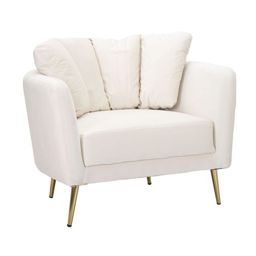 Mauro Ferretti Naslonjač ARMCHAIR KIEV CREAM cm 88X77X74 slika 1