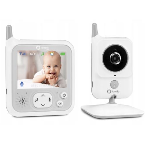 Lionelo dječji video monitor BabyLine 7.1, senzor temp, 8 uspavanki, do 260m slika 2