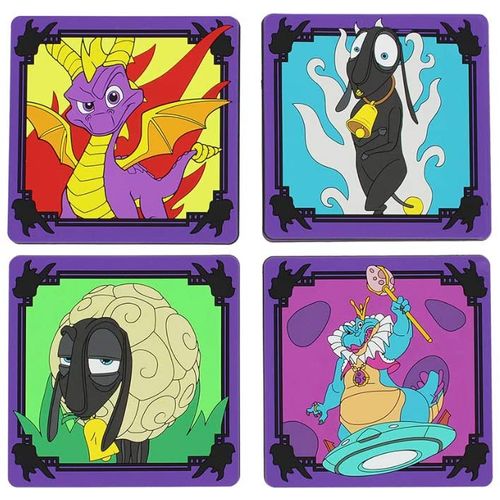 MERCHANDISE OFFICIAL SPYRO THE DRAGON SILICONE COASTERS (4PACK) NUMSKULL slika 1