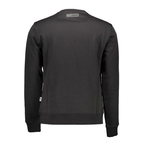 PLEIN SPORT SWEATSHIRT WITHOUT ZIP MAN BLACK slika 2