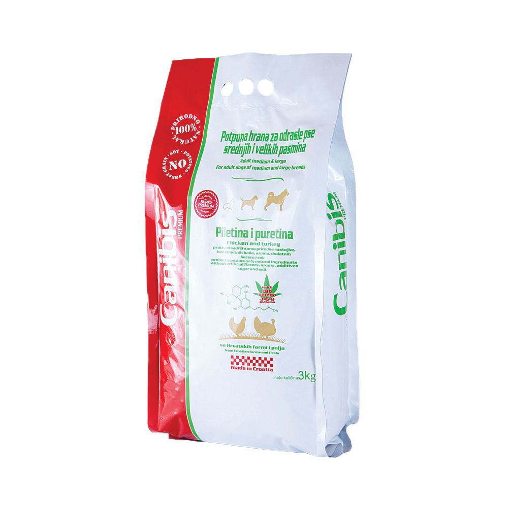 Canibis Adult Medium/Large piletina i puretina 3 kg slika 1