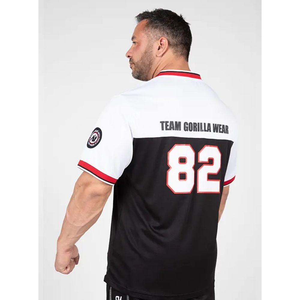 Gorilla Wear TRENTON Dres za američki fudbal, Crno/Bijeli slika 2
