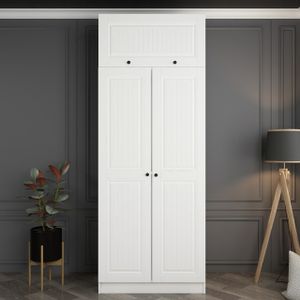Kale White - 2236 Bijela Garderobna Ormarić