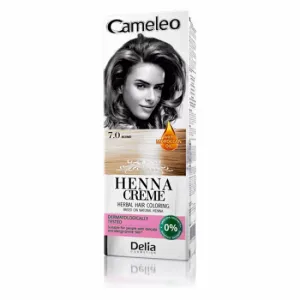 Farba za kosu bez amonijaka, na bazi prirodne kane (Hene) CAMELEO 7.0 Plava 75 g - DELIA